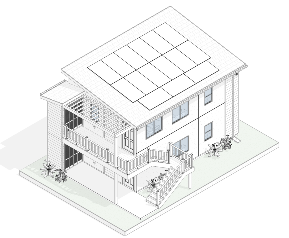 625 SF ADU - 2 STORY - 1A